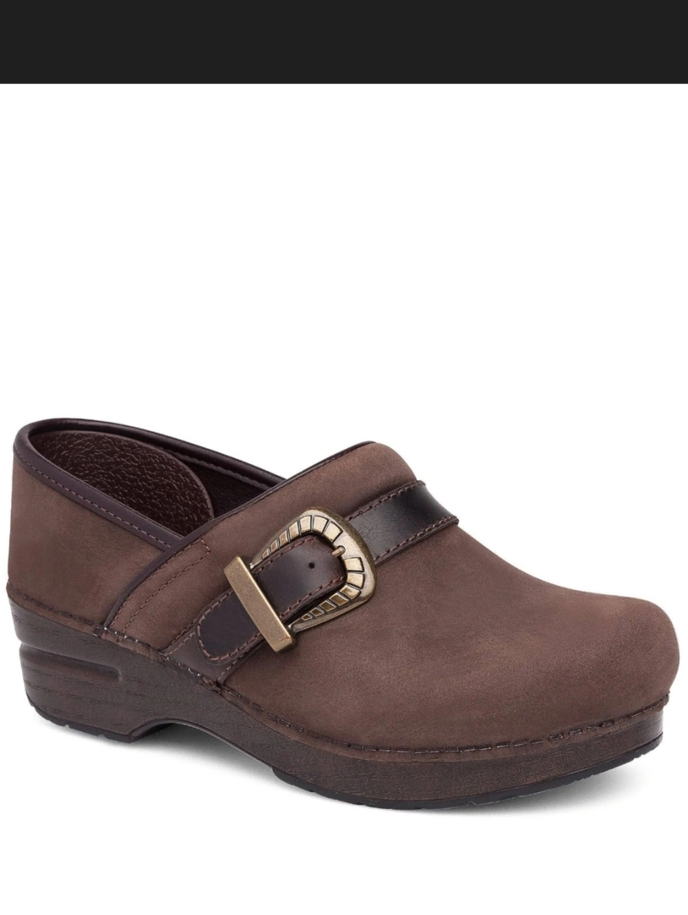 NEW Dansko Pammy Brown Milled Nubuck Closed Back Clog Comfort Shoes